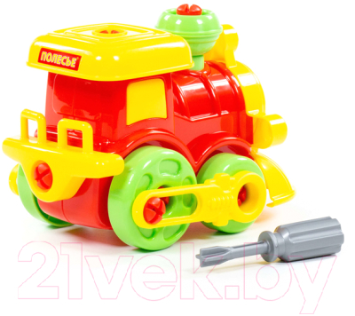 Конструктор Полесье Паровозик / 77134