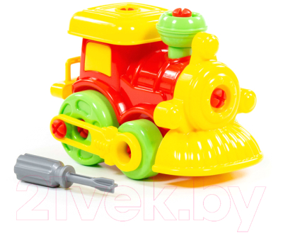 Конструктор Полесье Паровозик / 77134