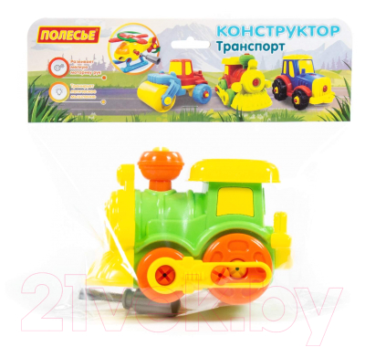 Конструктор Полесье Паровозик / 77134