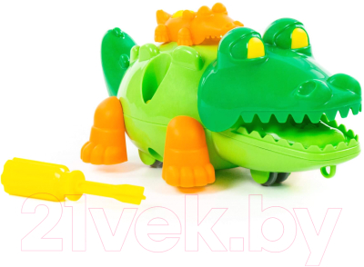 Конструктор Полесье Крокодил / 84446