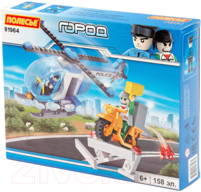 Конструктор Полесье Классик. Город. Полиция-2 / 81964 - фото