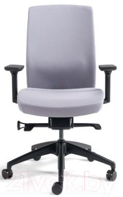 Кресло офисное Bestuhl J2 Black Pl без подголовника с подлокотником