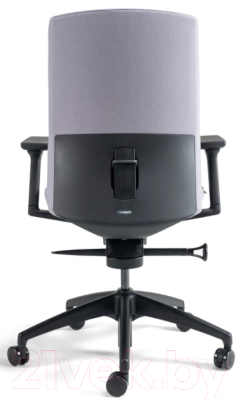 Кресло офисное Bestuhl J2 Black Pl без подголовника с подлокотником