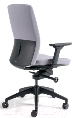 Кресло офисное Bestuhl J2 Black Pl без подголовника с подлокотником