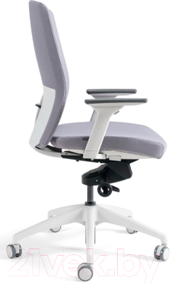 Кресло офисное Bestuhl J2 White Pl без подголовника с подлокотником