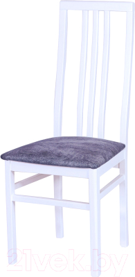Стул Ельская мебельная фабрика МДК-82 / 15С 443 (эмаль белая/кашемир серый) - фото