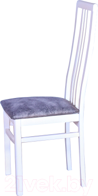 Стул Ельская мебельная фабрика МДК-82 / 15С 443 (эмаль белая/кашемир серый)