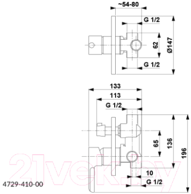 Смеситель Armatura Angelit 4729-410-40