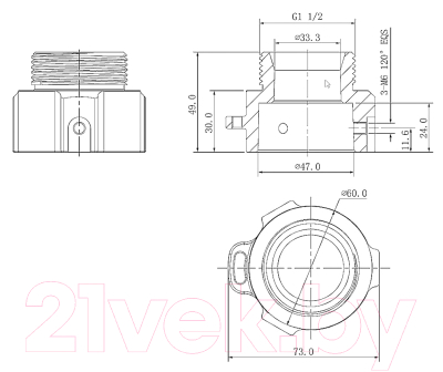 Кронштейн для камер видеонаблюдения Dahua DH-PFA111