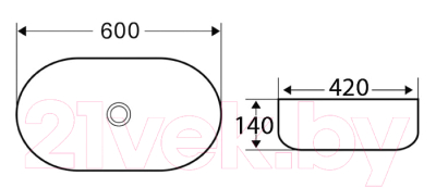 Умывальник BelBagno BB1084-H311