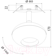 Точечный светильник Elektrostandard 9926 LED 12W 4200K