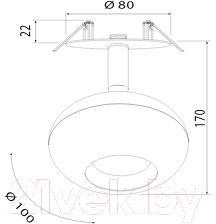 Точечный светильник Elektrostandard 9926 LED 12W 4200K