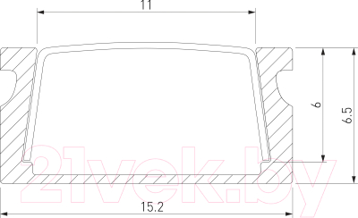 Профиль для светодиодной ленты Elektrostandard LL-2-ALP006