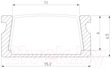 Профиль для светодиодной ленты Elektrostandard LL-2-ALP006