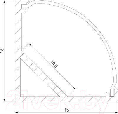 Профиль для светодиодной ленты Elektrostandard LL-2-ALP008