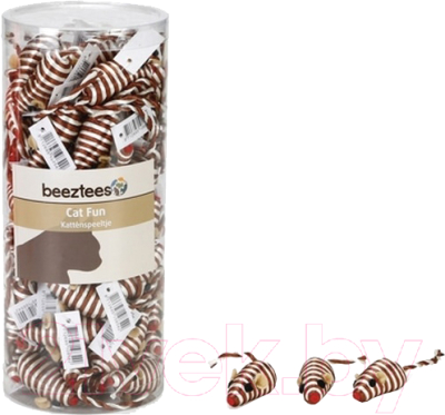 Игрушка для кошек Beeztees Мышь полосатая / 440445