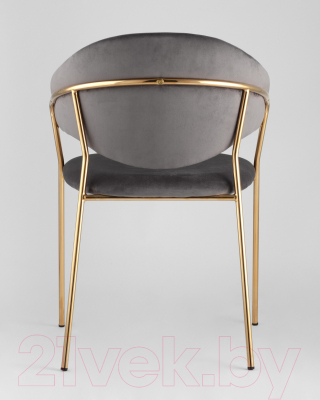 Стул Stool Group Эвита / FDC8022 DARK GREY FUT-81 (вельвет темно-серый)