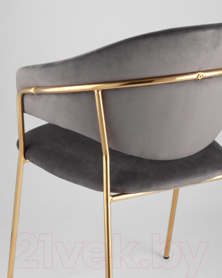 Стул Stool Group Эвита / FDC8022 DARK GREY FUT-81 (вельвет темно-серый)