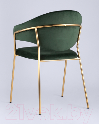 Стул Stool Group Эвита / FDC8022 GREEN FUT-73 (вельвет зеленый)