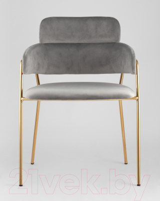 Стул Stool Group Полин / FDC6085 LIGHT GREY FUT-79 (вельвет светло-серый)