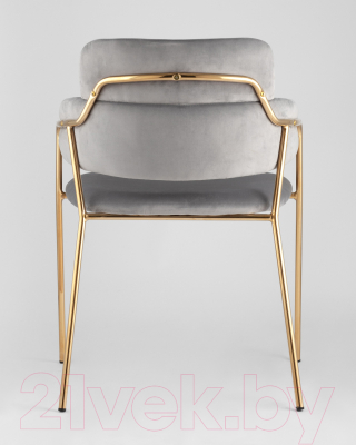 Стул Stool Group Полин / FDC6085 LIGHT GREY FUT-79 (вельвет светло-серый)