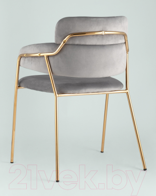 Стул Stool Group Полин / FDC6085 LIGHT GREY FUT-79 (вельвет светло-серый)