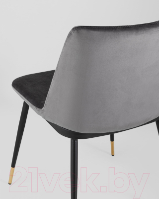 Стул Stool Group Мелисса / FDC8028 DARK GREY FUT-81 (велюр темно-серый)