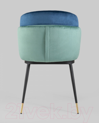 Стул Stool Group Пенелопа / FDC8054 FUT-70 + FUT-40 (велюр мятный/синий)