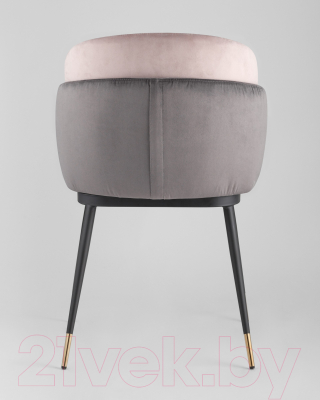Стул Stool Group Пенелопа / FDC8054 FUT-81 + FUT-64 (вельвет темно-серый/розовый)