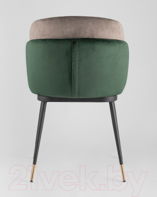 Стул Stool Group Пенелопа / FDC8054 FUT-73 + FUT-54 (вельвет зеленый/коричневый)