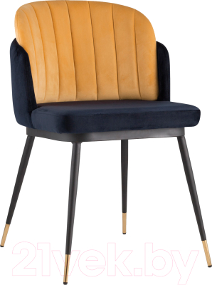Стул Stool Group Пенелопа / FDC8054 FUT-78 + FUT-61 (вельвет синий/желтый) - фото