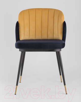 Стул Stool Group Пенелопа / FDC8054 FUT-78 + FUT-61 (вельвет синий/желтый)