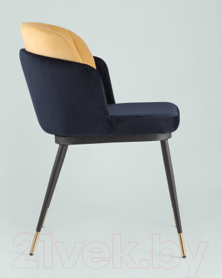 Стул Stool Group Пенелопа / FDC8054 FUT-78 + FUT-61 (вельвет синий/желтый)