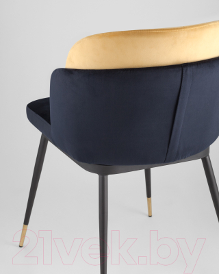 Стул Stool Group Пенелопа / FDC8054 FUT-78 + FUT-61 (вельвет синий/желтый)
