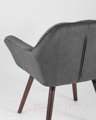 Стул Stool Group Брайан / HY-54 (замша темно-серый)
