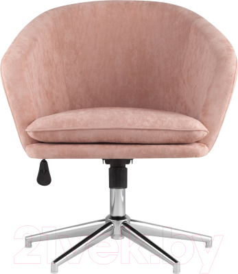 Кресло офисное Stool Group Харис / HY-78 (регулируемое, замша пыльно-розовый)