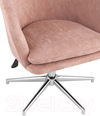 Кресло офисное Stool Group Харис / HY-78 (регулируемое, замша пыльно-розовый)