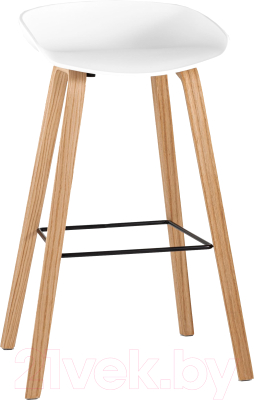 Стул барный Stool Group Libra / 8319 (белый/деревянные ножки) - фото