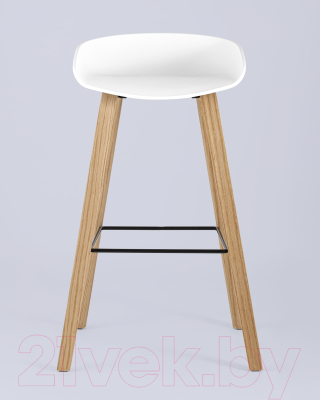 Стул барный Stool Group Libra / 8319 (белый/деревянные ножки)