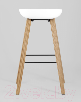 Стул барный Stool Group Libra / 8319 (белый/деревянные ножки)