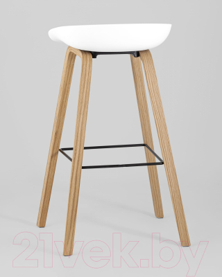 Стул барный Stool Group Libra / 8319 (белый/деревянные ножки)