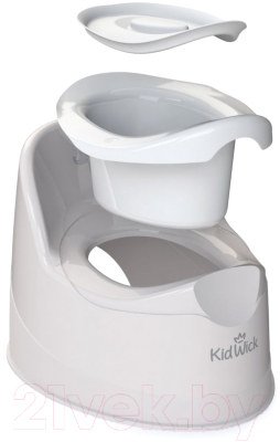 Детский горшок Kidwick Гранд / KW050402 (серый/белый)