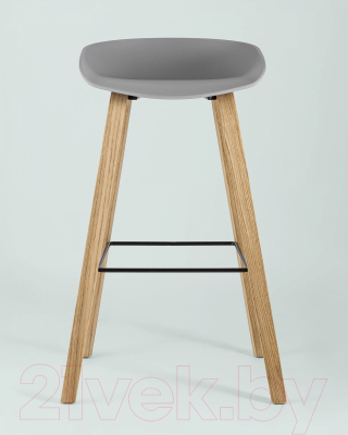 Стул барный Stool Group Libra / 8319 (серый/деревянные ножки)