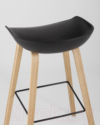Стул барный Stool Group Libra / 8319 (черный/деревянные ножки)