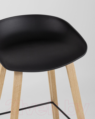 Стул барный Stool Group Libra / 8319 (черный/деревянные ножки)
