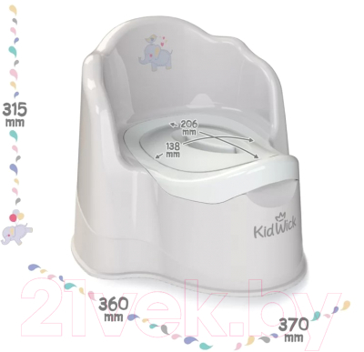 Детский горшок Kidwick Трон / KW070402