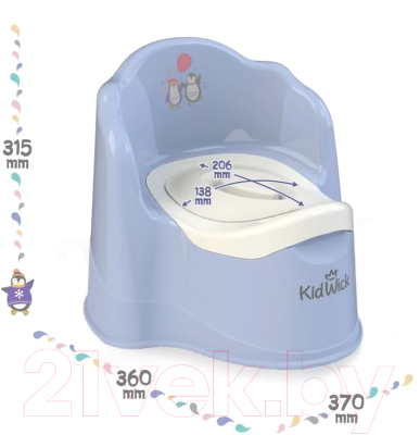Детский горшок Kidwick Трон / KW070502