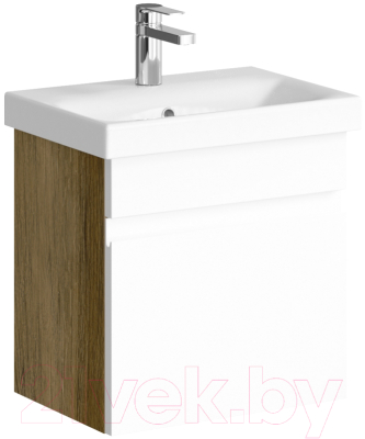 Тумба с умывальником Aqwella Smart 50 / SRT0105DB (дуб балтийский) - фото