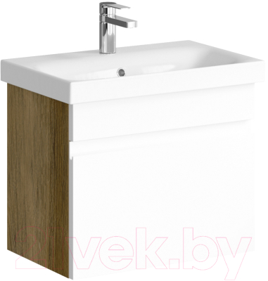 Тумба с умывальником Aqwella Smart 60 / SRT0106DB (дуб балтийский) - фото