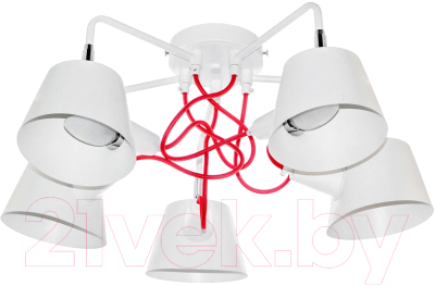 Люстра Aitin-Pro C996/5 (белый/красный) - фото